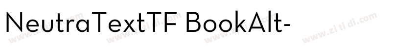 NeutraTextTF BookAlt字体转换